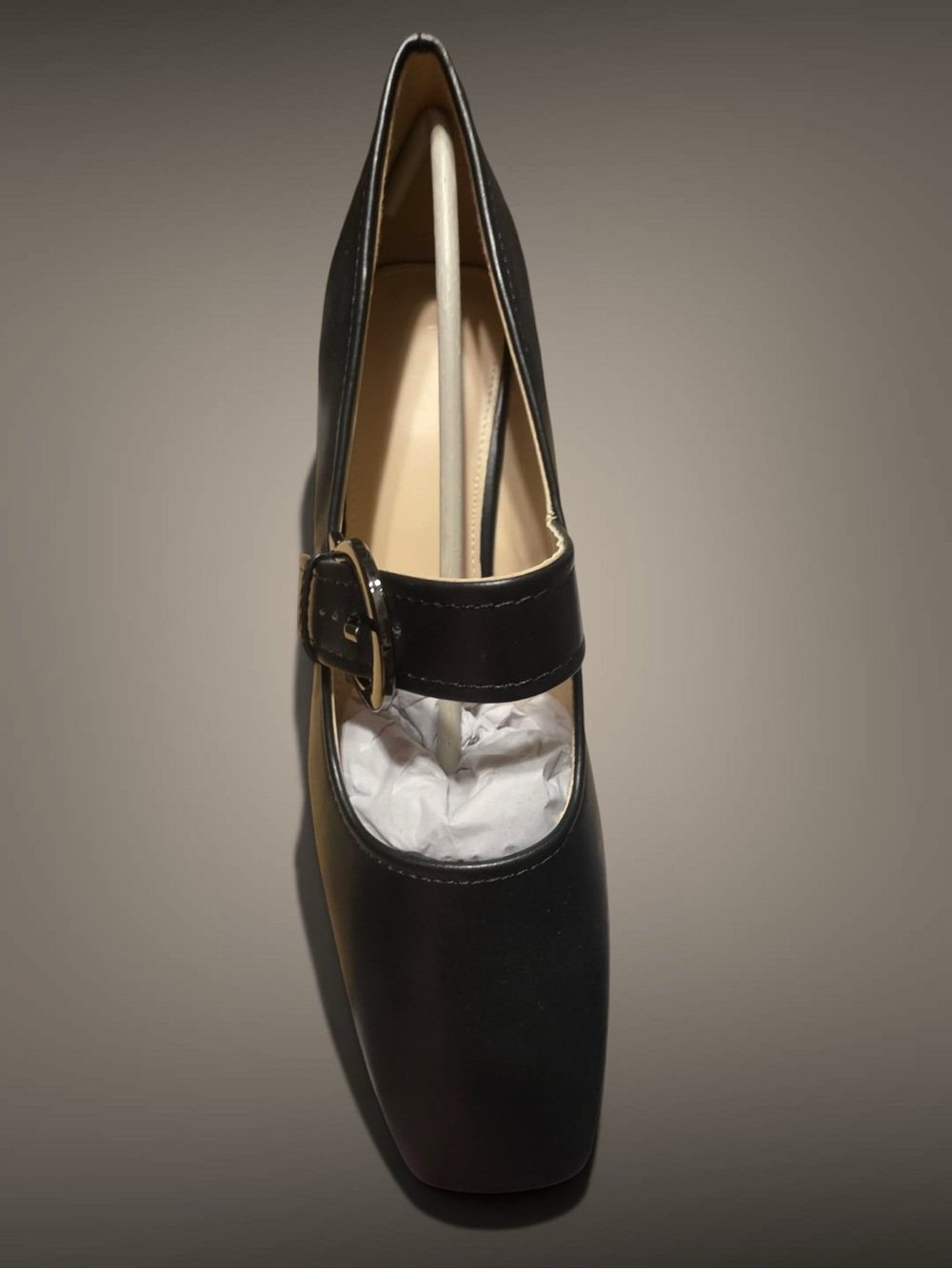 Classic Black Mary Jane Pump with Buckle